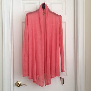 New Ellen Tracy Cardigan P/S Petite Stripes NWT